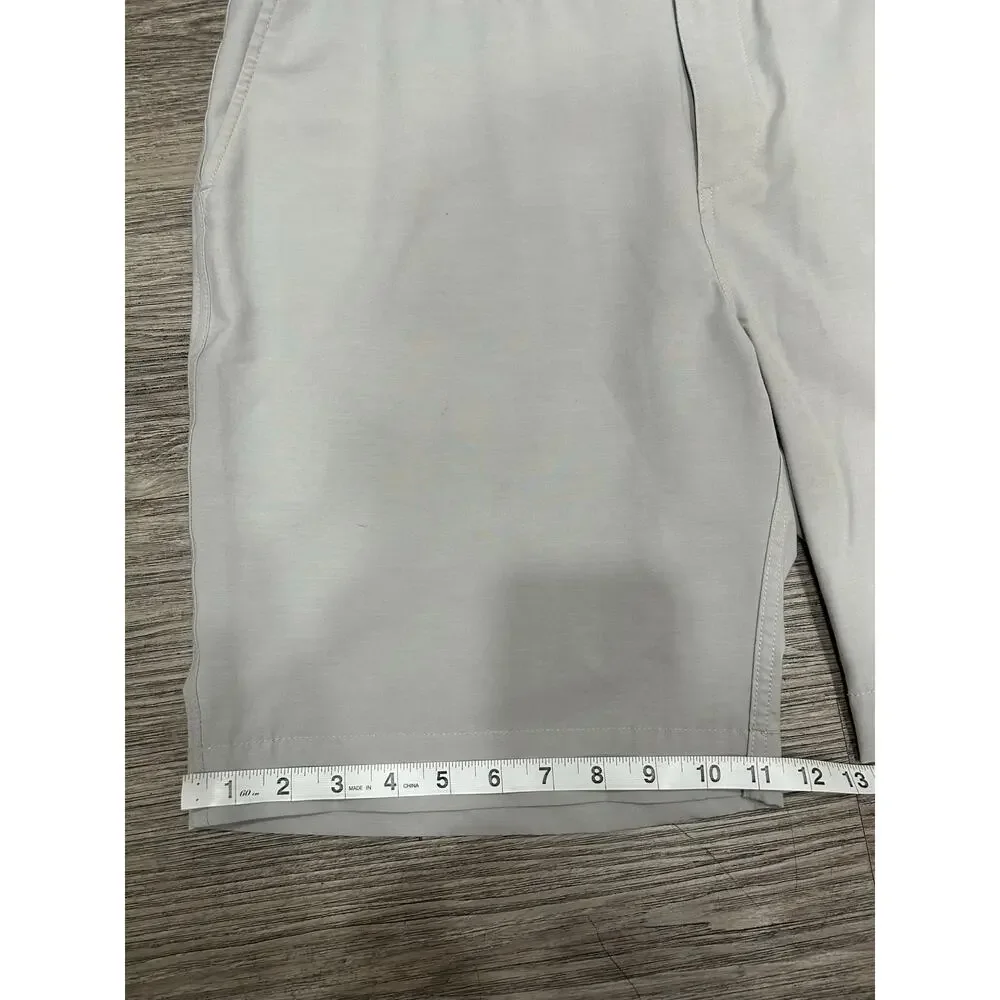 Faherty Brand All Day Shorts Mens 38 Grey Hybrid Performance Golf Swim Chino